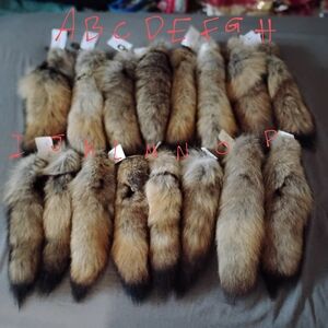 Natural Ethically Sourced Coyote Tails With Clips
